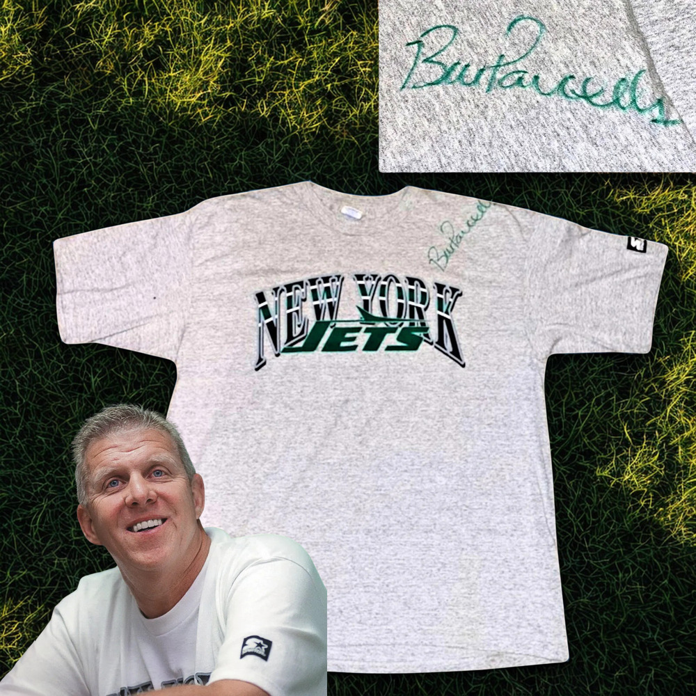 New York Jets Starter T Shirt XL Bill Parcells Signed Auto USA Rare NFL Vintage - Picture 12 of 12